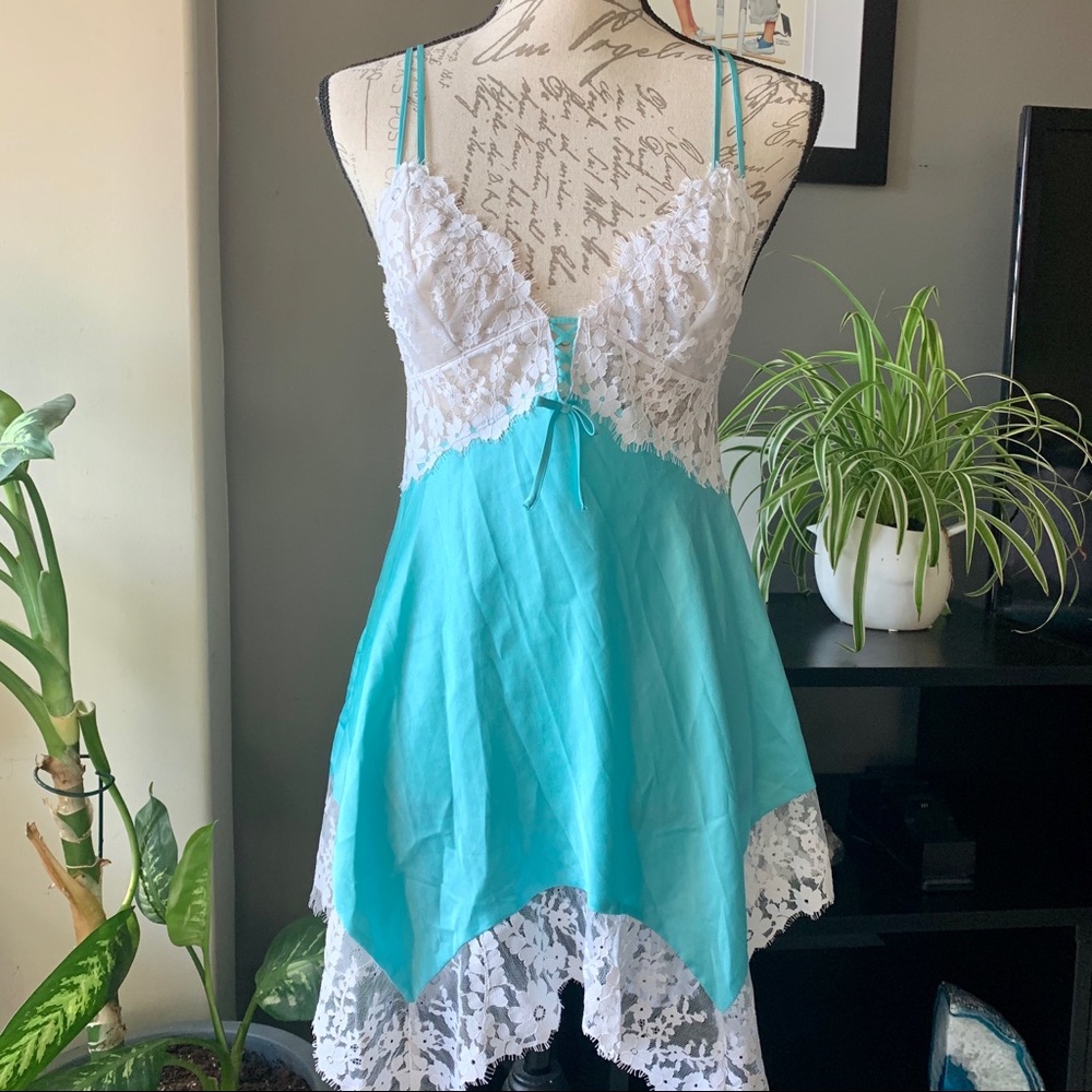 Victoria’s Secret Satin and Lace Slip Dress